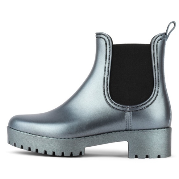 Jeffrey Campbell Shoes - JEFFREY CAMPBELL BLUE  METALLIC RAIN BOOTS